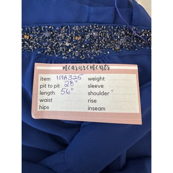 Zara Trafaluc Blue Beaded Medium Maxi - Picture 7 of 14